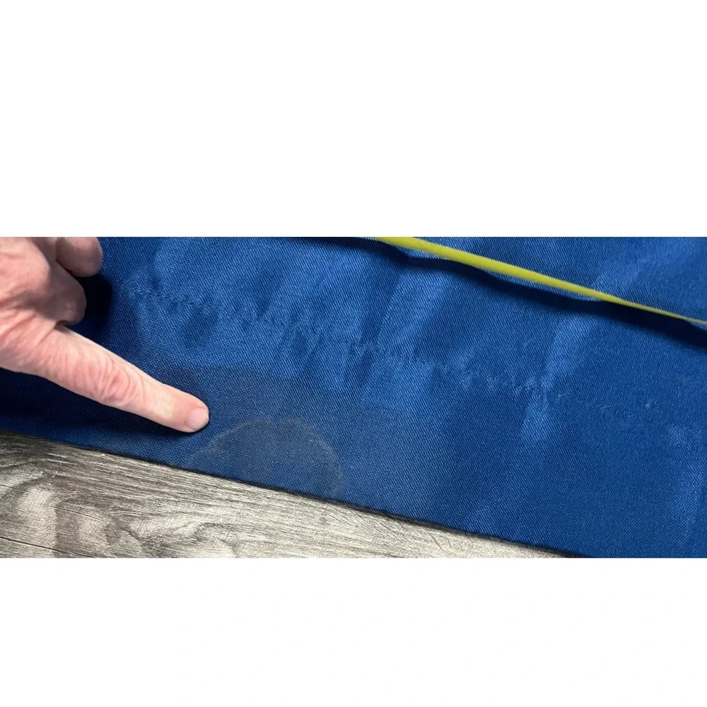 Mainstays Navy Ship Sailcloth Curtain Panel Pair 28x84 Blue Polyester Rod Pocket